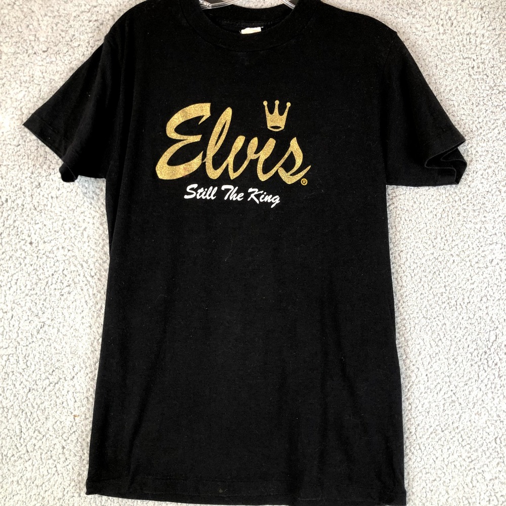 Vintage Elvis Presley T-shirt ~Elvis Still The King~ Women's large Single Stitch